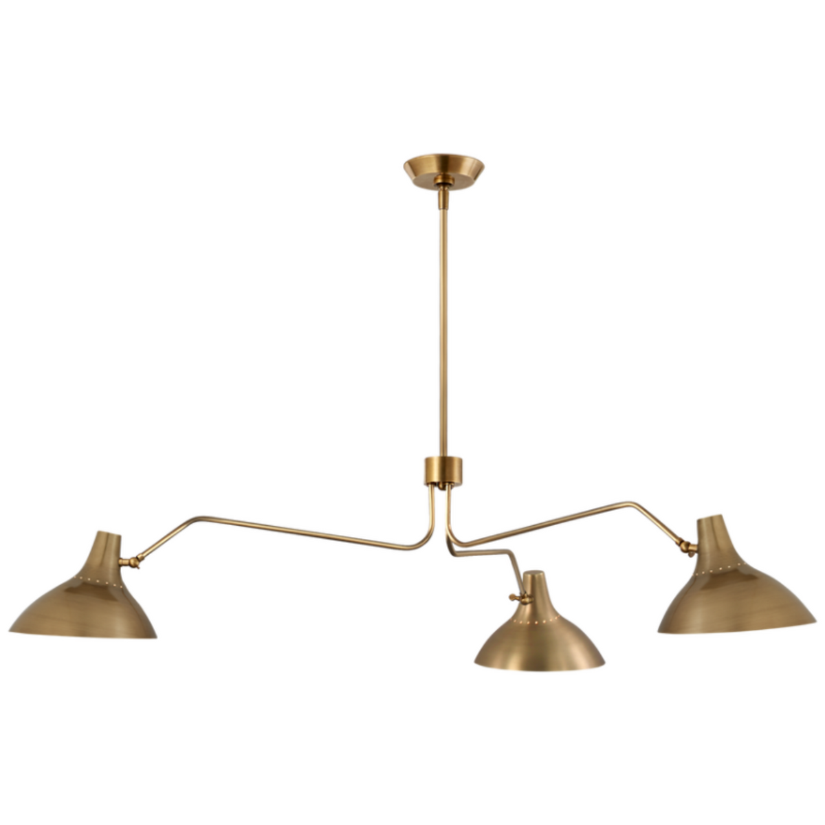 Charlton Large Triple Arm Chandelier - VIS-ARN 5006BLK