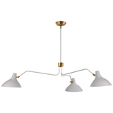 Charlton Large Triple Arm Chandelier - VIS-ARN 5006BLK