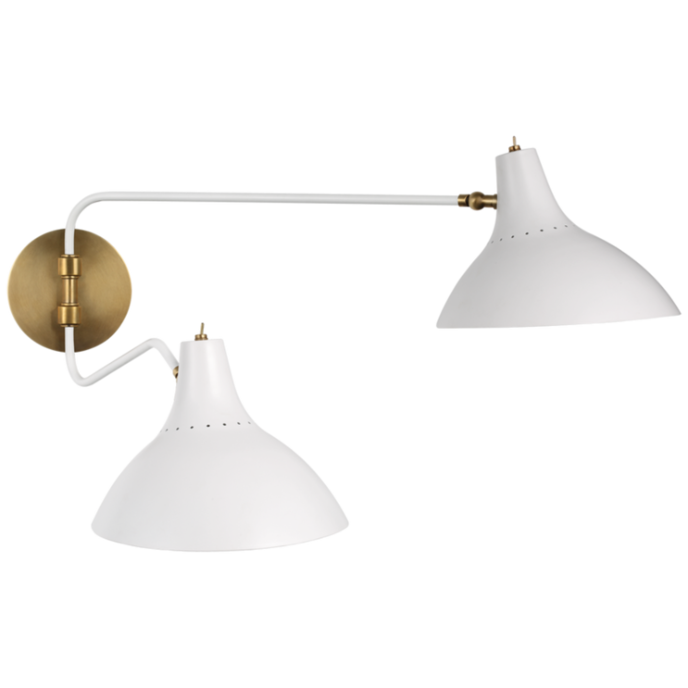Charlton Medium Double Wall Light -  VIS-ARN 2071WHT
