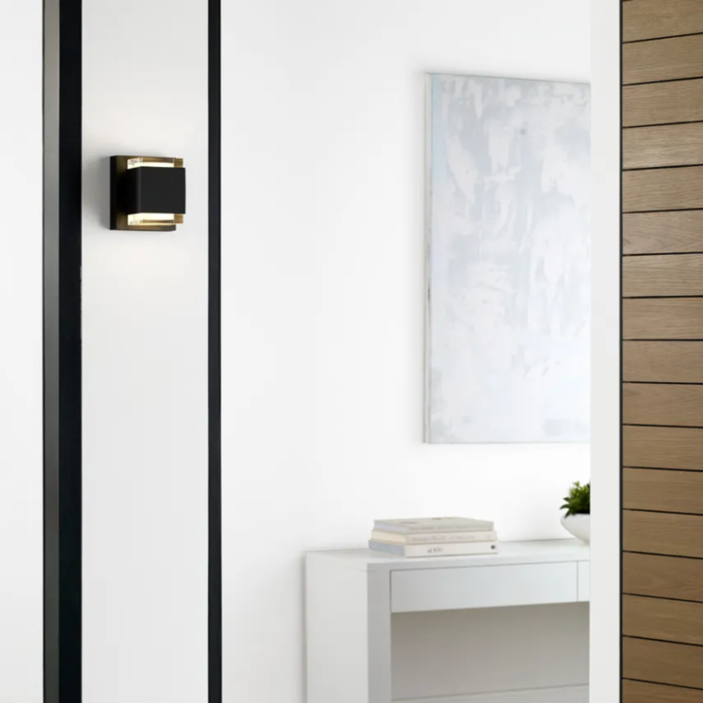 Voto Uplight and Downlight Outdoor Wall Sconce - VIS-700OWVOT8276HUDUNVS