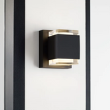 Voto Uplight and Downlight Outdoor Wall Sconce - VIS-700OWVOT8276HUDUNVS