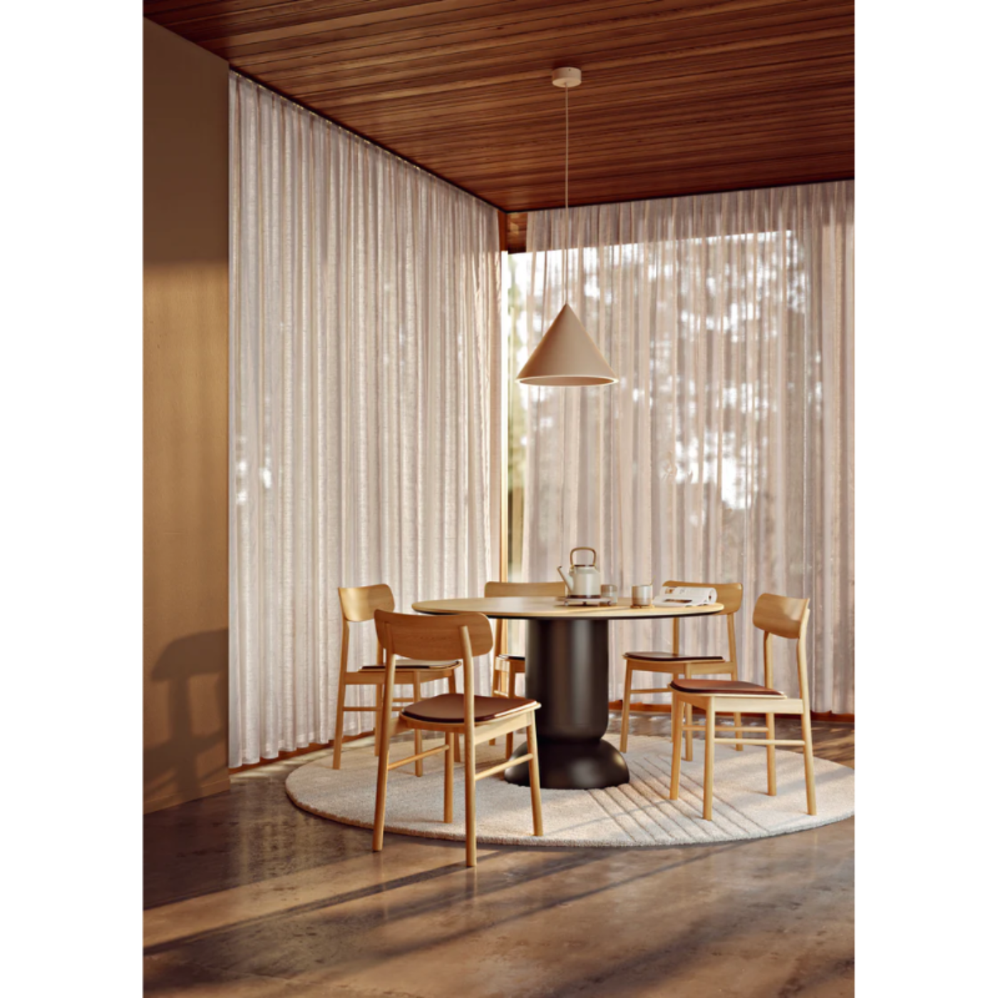 Woud Ludo Round Dining Table - WOU-110206