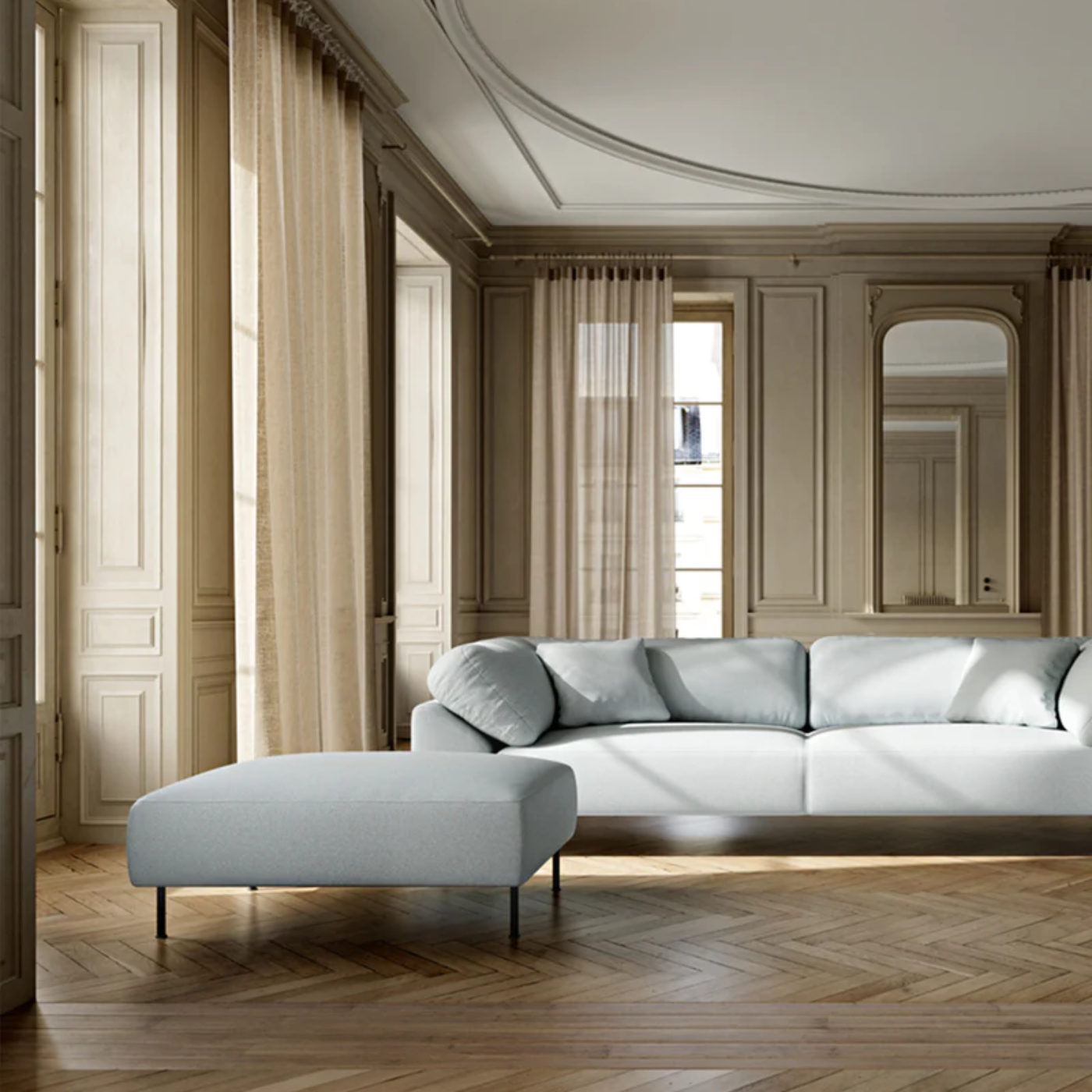 Woud Collar Ottoman - WOU-650857