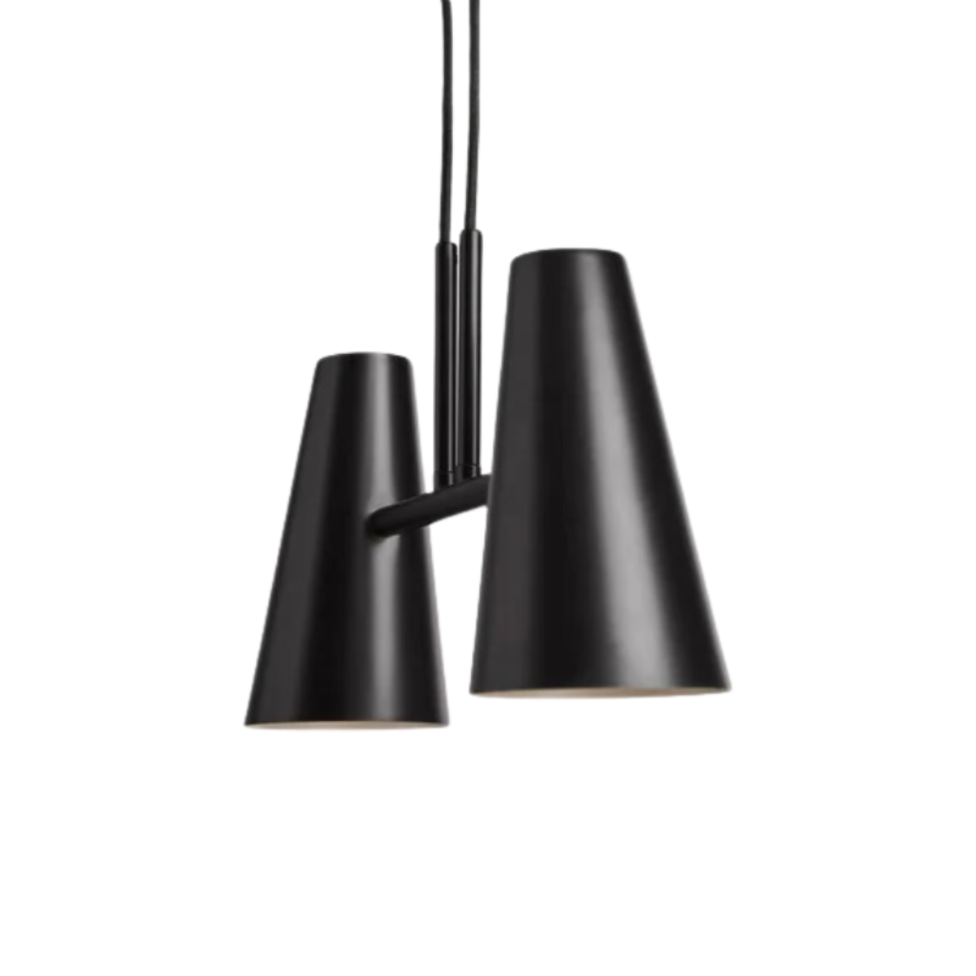 Woud Cono Pendant with 2 Shades