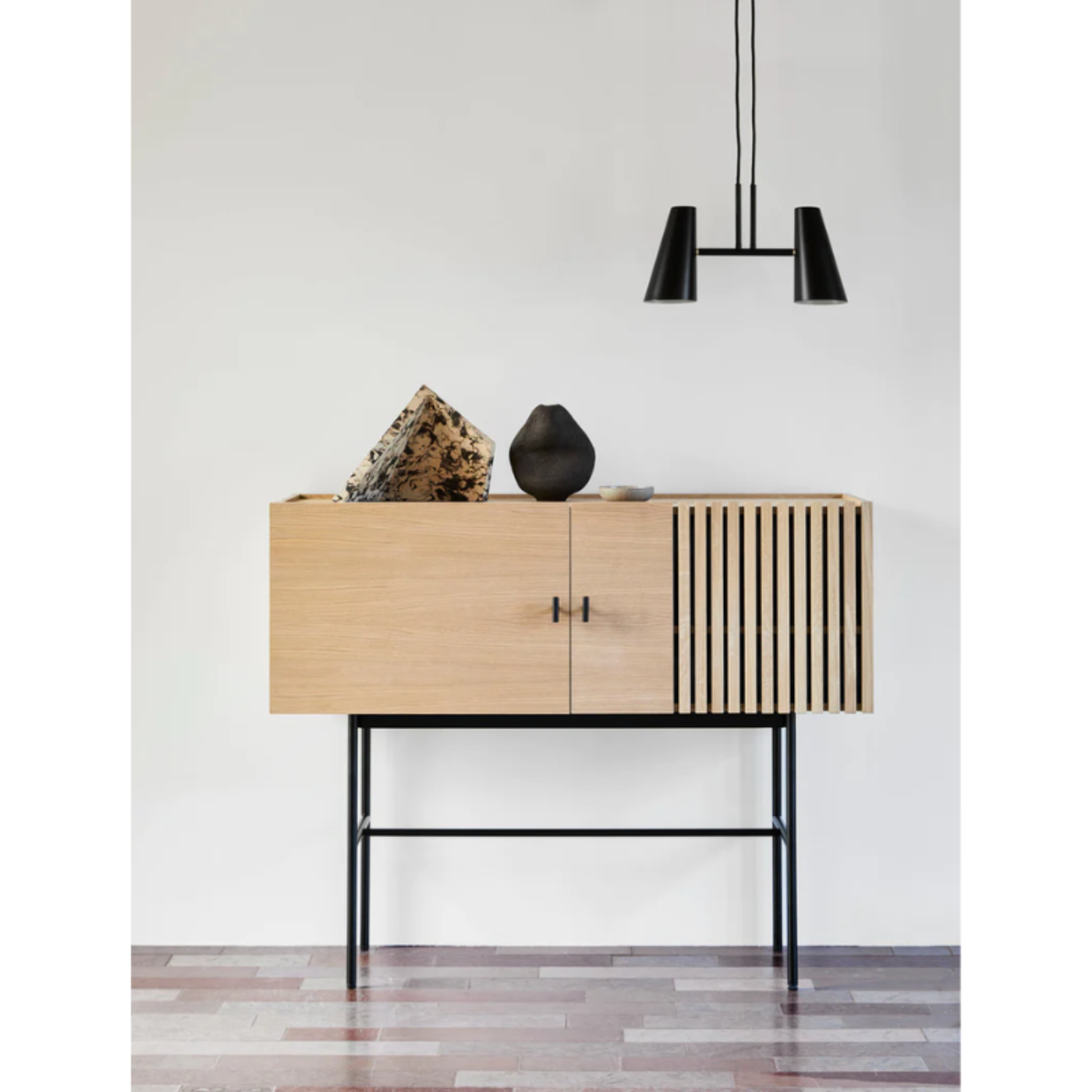 Woud Cono Pendant with 2 Shades
