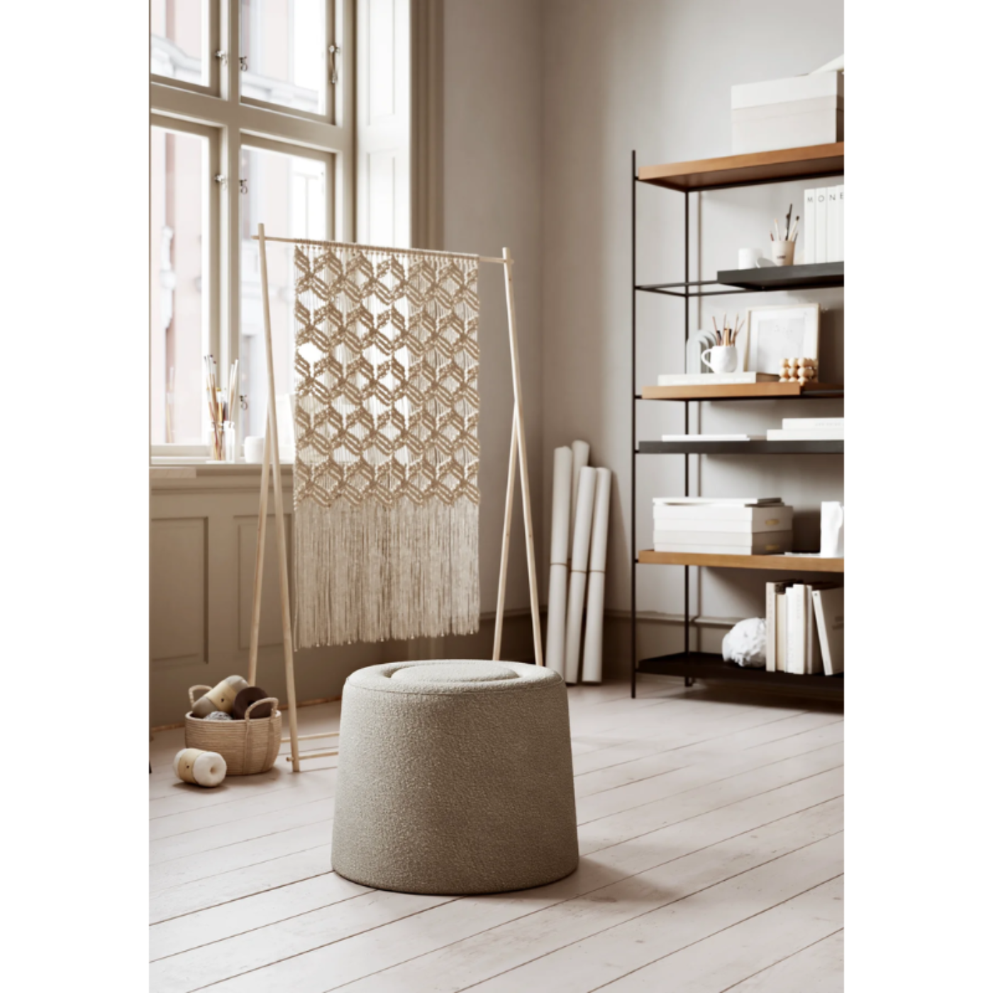 Woud Praline Pouf - WOU-101065