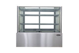 Kool-It KBF-72 | 71" Wide Flat Glass Display Case - KBF-72