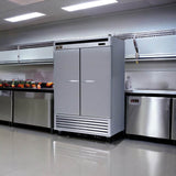 Kool-It KBSR-2 | 54" Wide 2 Door Bottom Mount Reach-In Refrigerator - KBSR-2