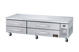 Kool-It KCB-83-4M | 83" Wide 4 Drawer Chef Base Refrigerator - KCB-83-4M
