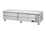Kool-It KCB-96-4M | 96" Wide 4 Drawer Chef Base Refrigerator - KCB-96-4M