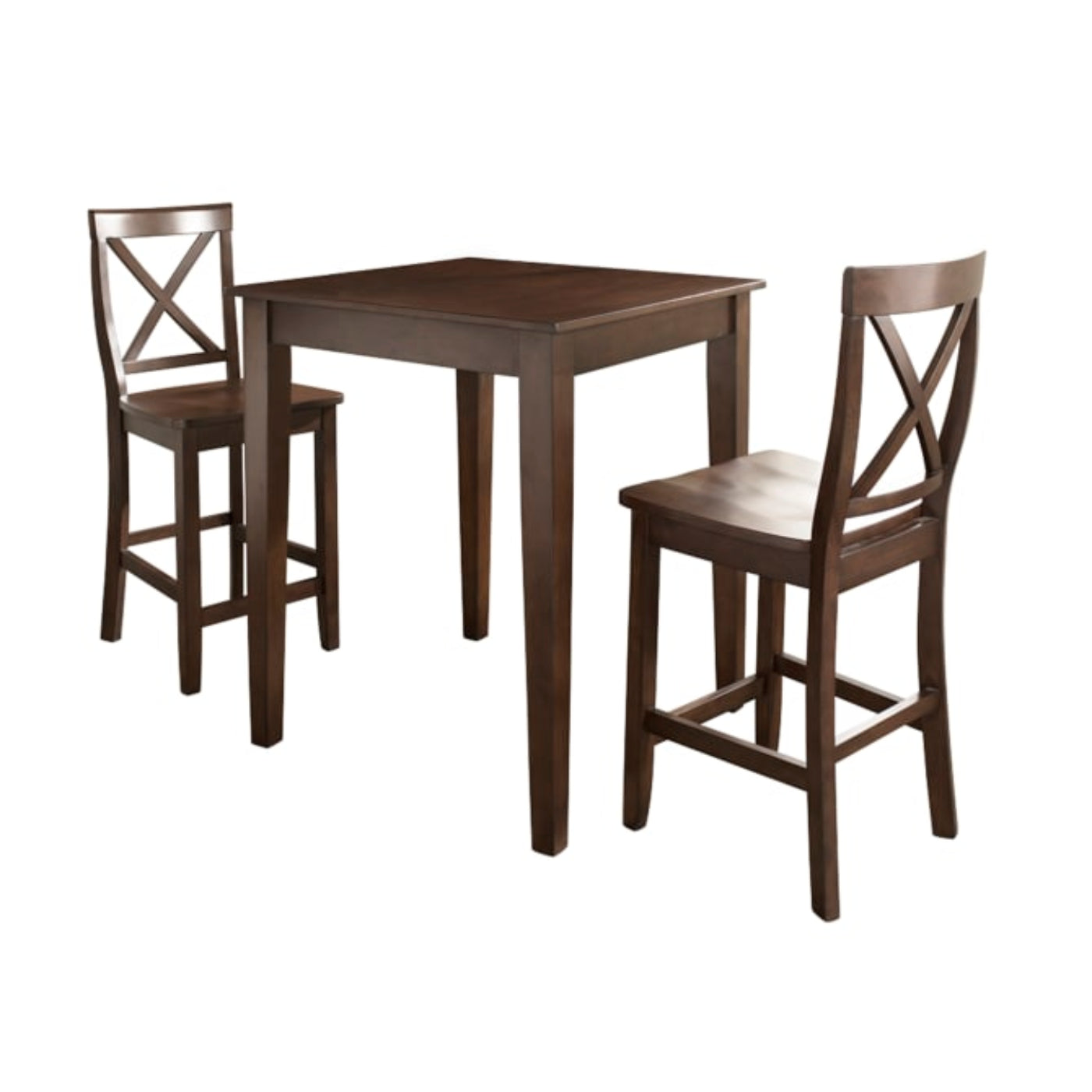 Crosley 3pc Pub Dining Set W/X-Back Stools - KD320005