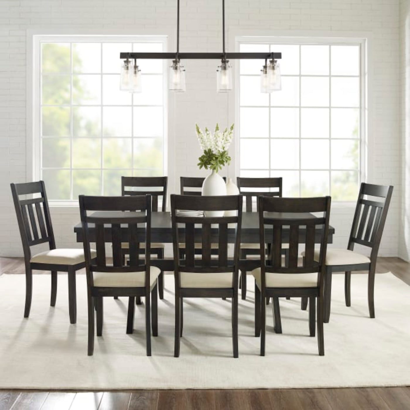Crosley Hayden 98 Inch 9pc Dining Sets Slate - KF13022SL
