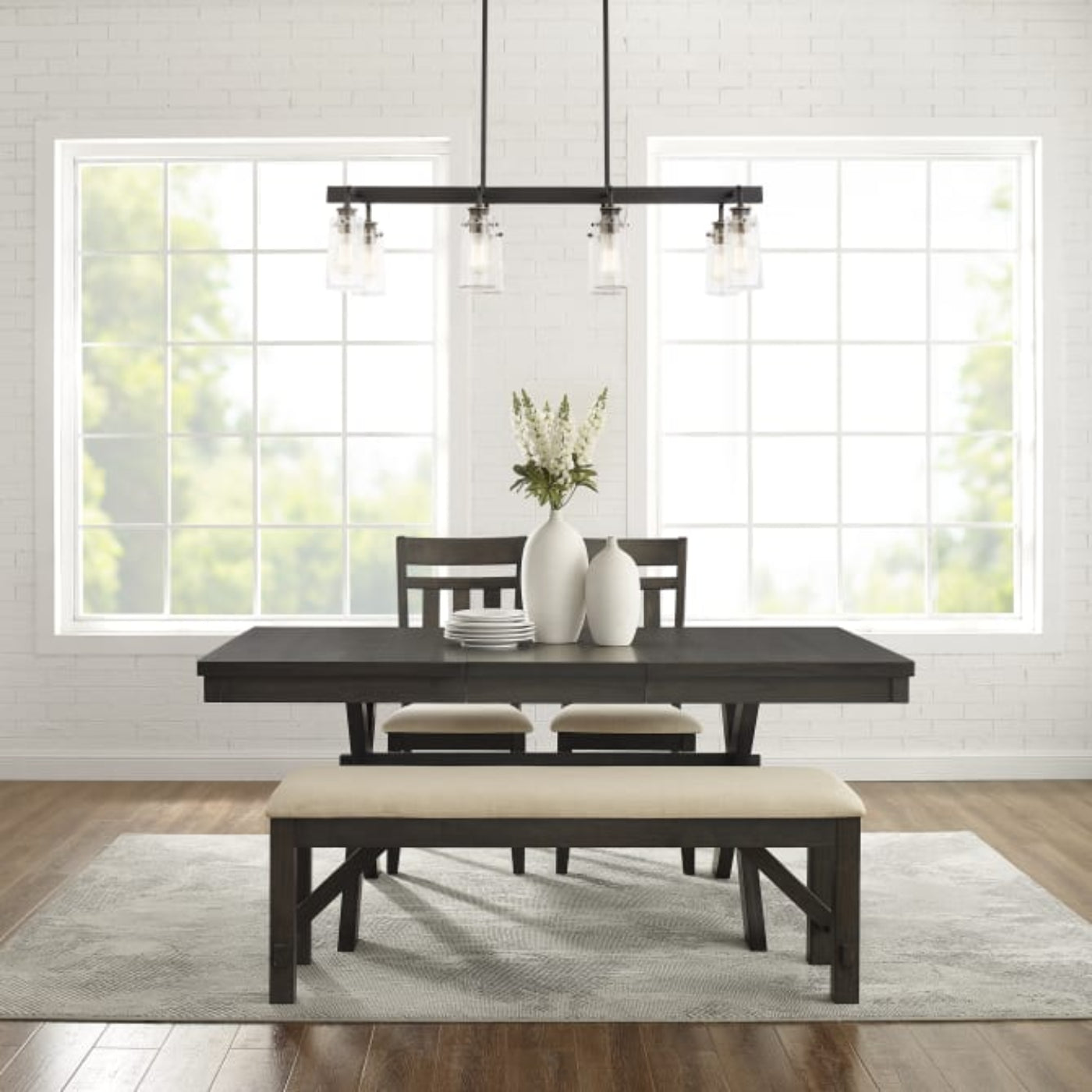 Crosley Hayden 91 Inch 4pc Dining Set - KF13025SL