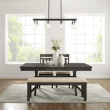 Crosley Hayden 91 Inch 4pc Dining Set - KF13025SL