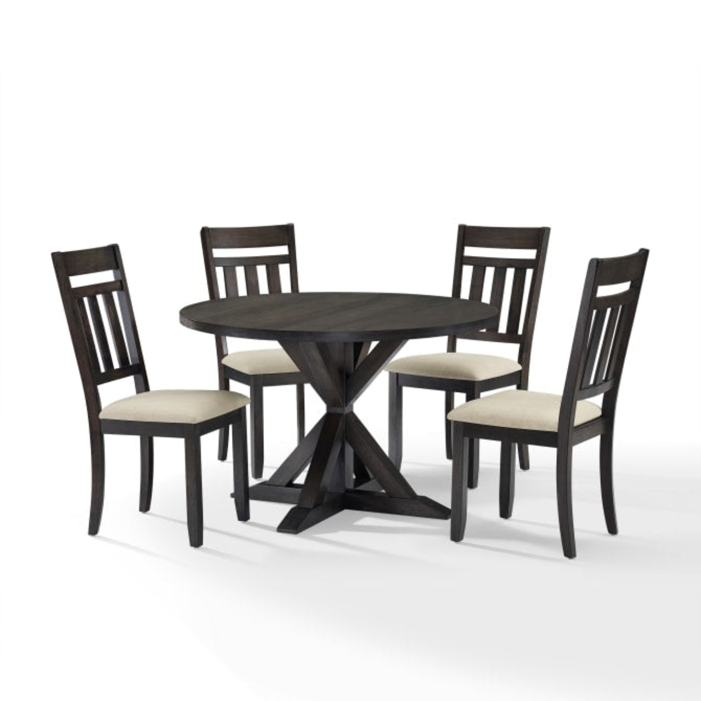 Crosley Hayden 105 Inch 5pc Round Dining Set Slate - KF13027SL