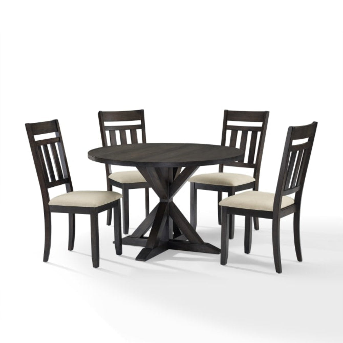 Crosley Hayden 105 Inch 5pc Round Dining Set Slate - KF13027SL