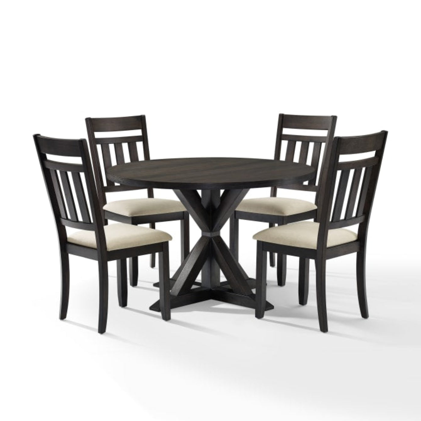 Crosley Hayden 105 Inch 5pc Round Dining Set Slate - KF13027SL