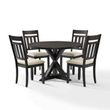 Crosley Hayden 105 Inch 5pc Round Dining Set Slate - KF13027SL