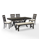 Crosley Hayden 98 Inch 6pc Dining Set Slate - KF13028SL