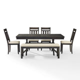 Crosley Hayden 98 Inch 6pc Dining Set Slate - KF13028SL