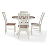 Crosley Shelby 5pc Round Dining Set Distressed-White - KF13039WH
