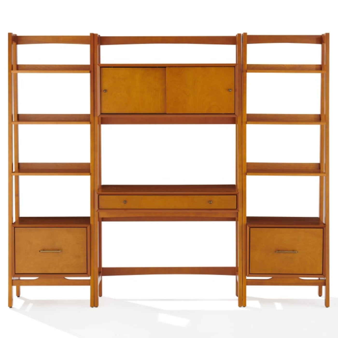 Crosley Landon 82.25 Inch 3pc Desk And Etagere Set - KF13041AC