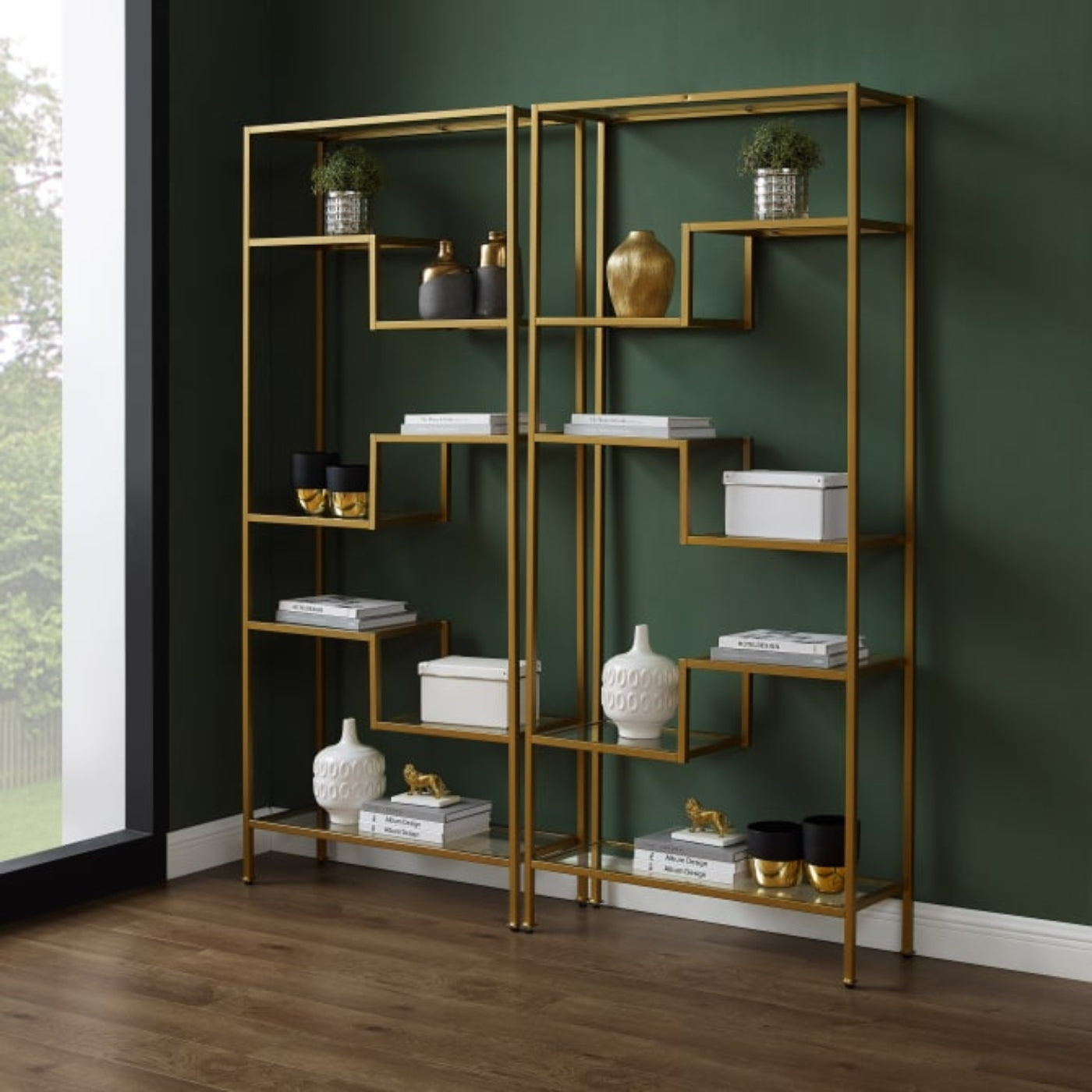 Crosley Sloane 69.50 Inch 2pc Etagere Set - KF13051