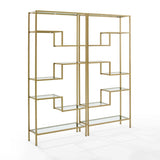 Crosley Sloane 69.50 Inch 2pc Etagere Set - KF13051