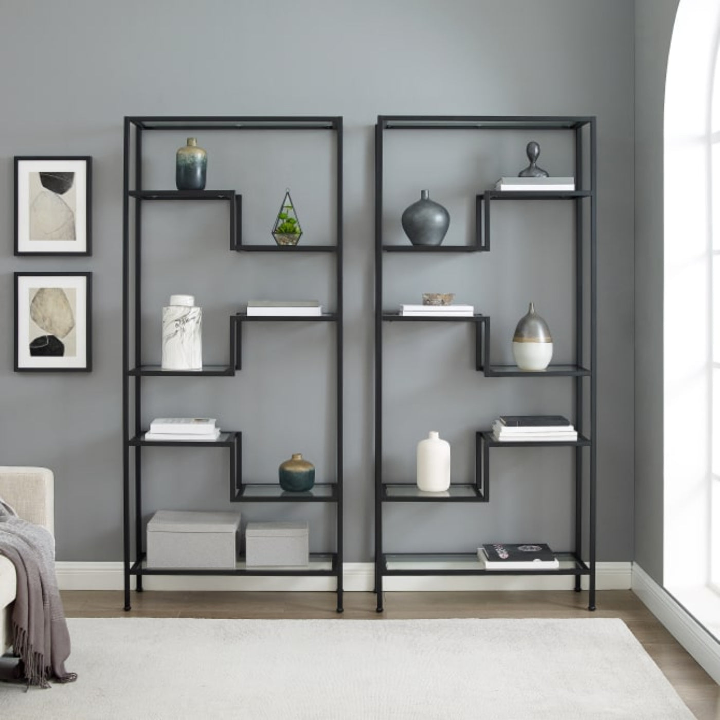 Crosley Sloane 69.50 Inch 2pc Etagere Set - KF13051
