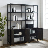 Crosley Jacobsen 68 Inch 2pc Etagere Set Brown-Ash - KF13090BR