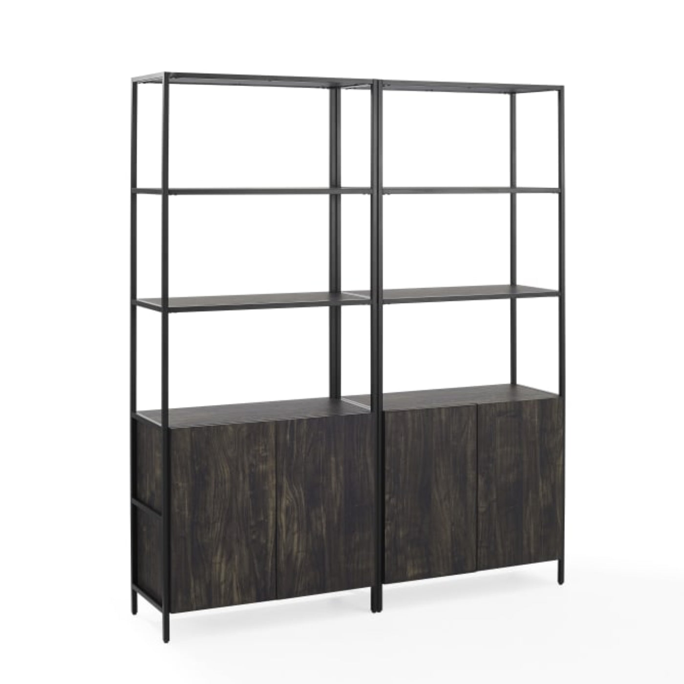 Crosley Jacobsen 68 Inch 2pc Etagere Set Brown-Ash - KF13090BR