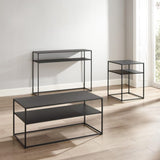 Crosley Braxton 3pc Coffee Table Set Matte-Black - KF14005MB