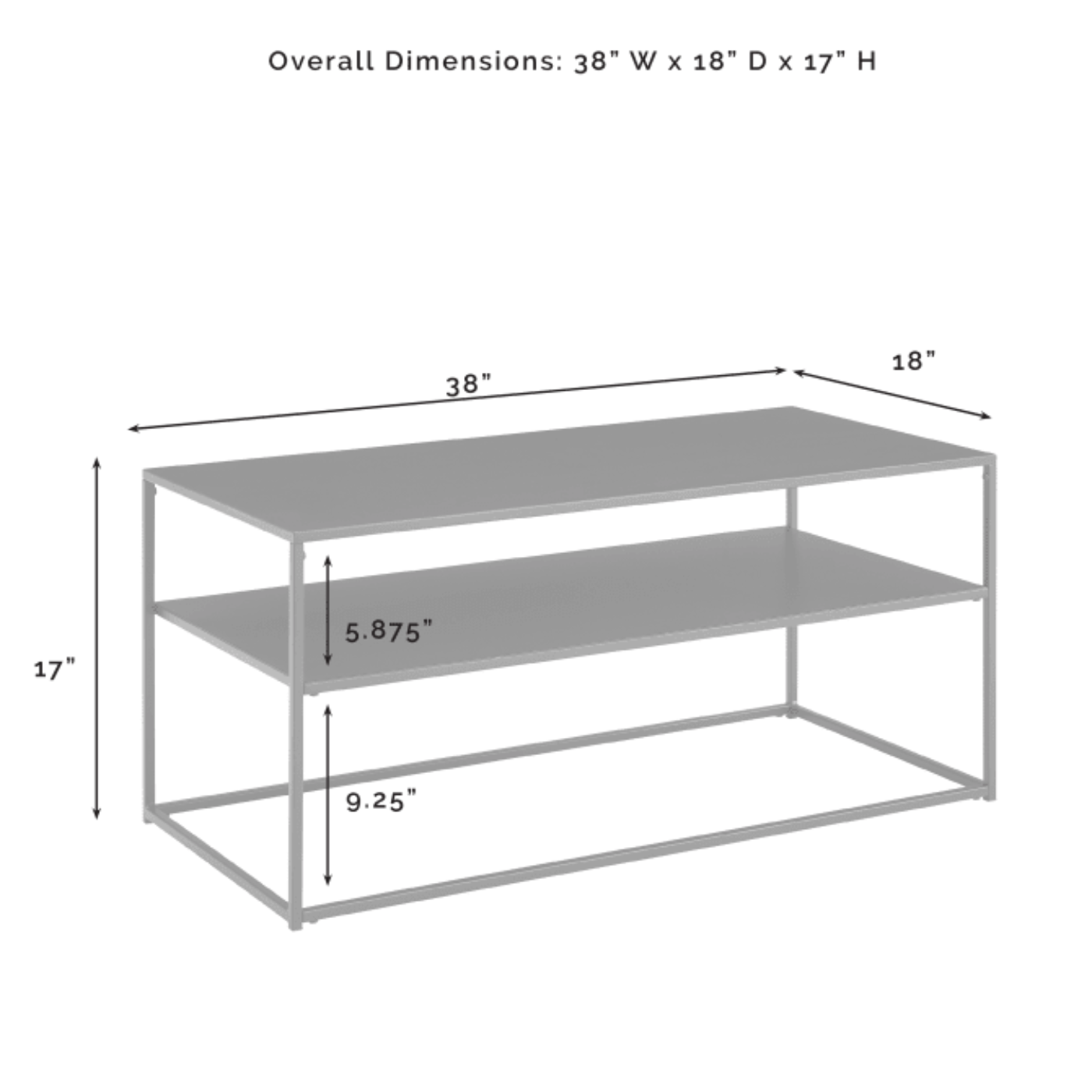 Crosley Braxton 3pc Coffee Table Set Matte-Black - KF14005MB