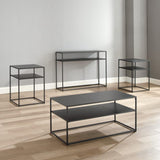 Crosley Braxton 4pc Coffee Table Set Matte-Black - KF14006MB