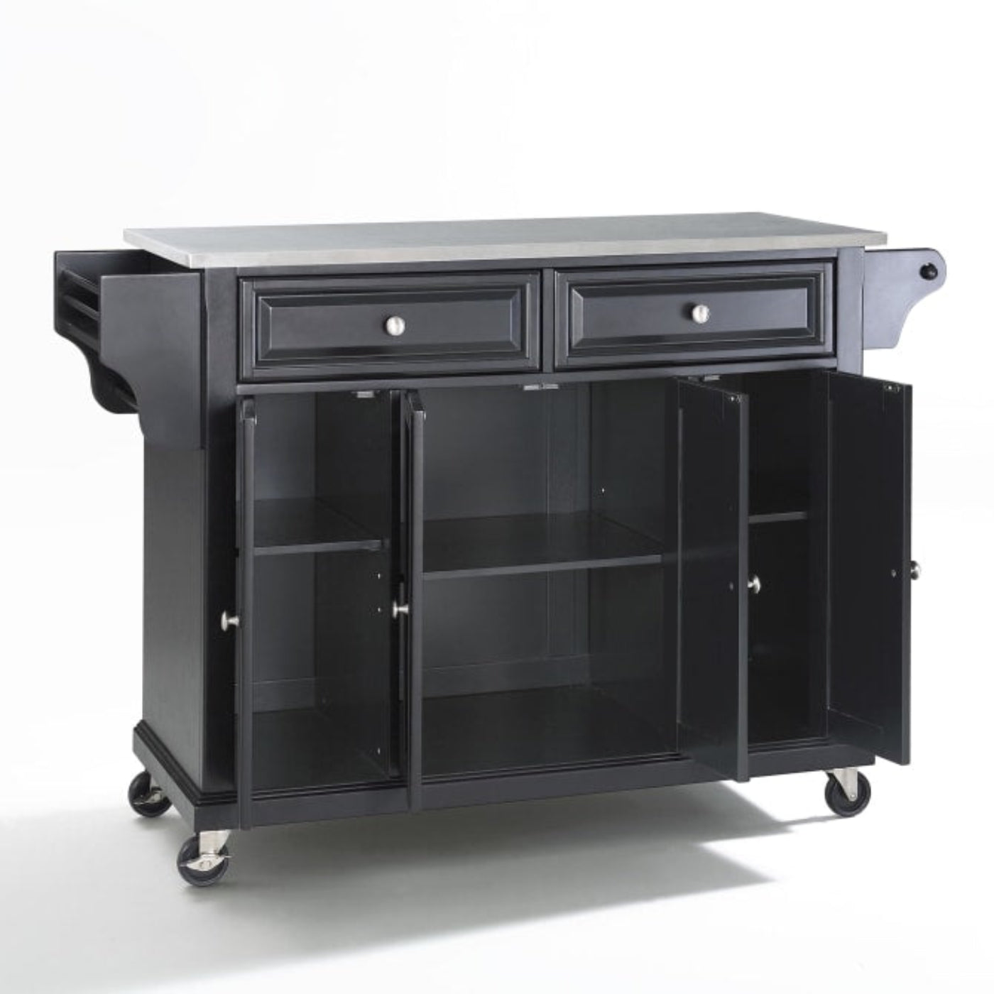 Crosley Full Size 51.50 Inch Stainless Steel Top Kitchen Cart - KF30002E