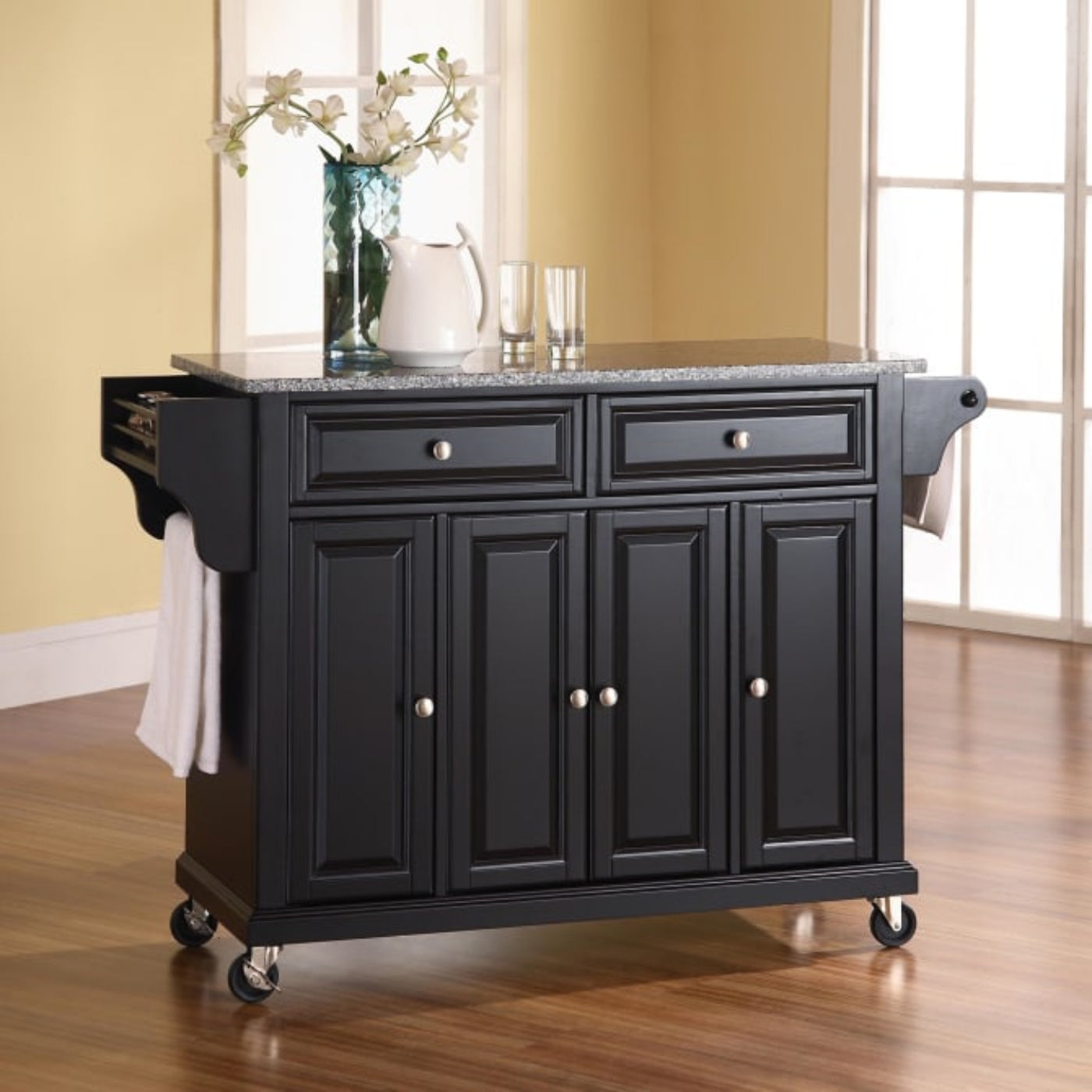 Crosley Full Size 51.50 Inch Granite Top Kitchen Cart - KF30003E