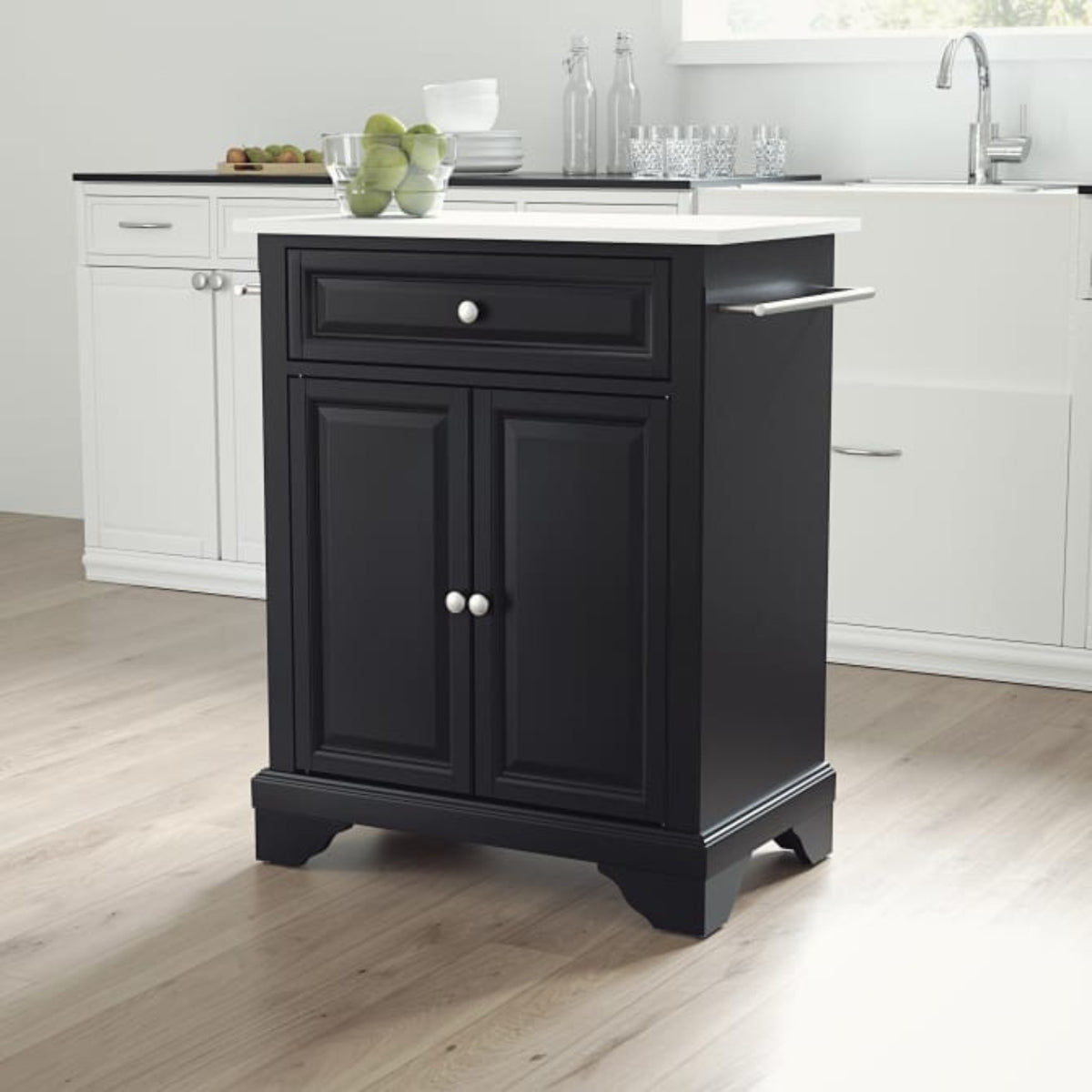Crosley Lafayette 31 Inch Granite Top Portable Kitchen Island/Cart - KF30020B