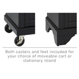 Crosley Lafayette 31 Inch Granite Top Portable Kitchen Island/Cart - KF30020B