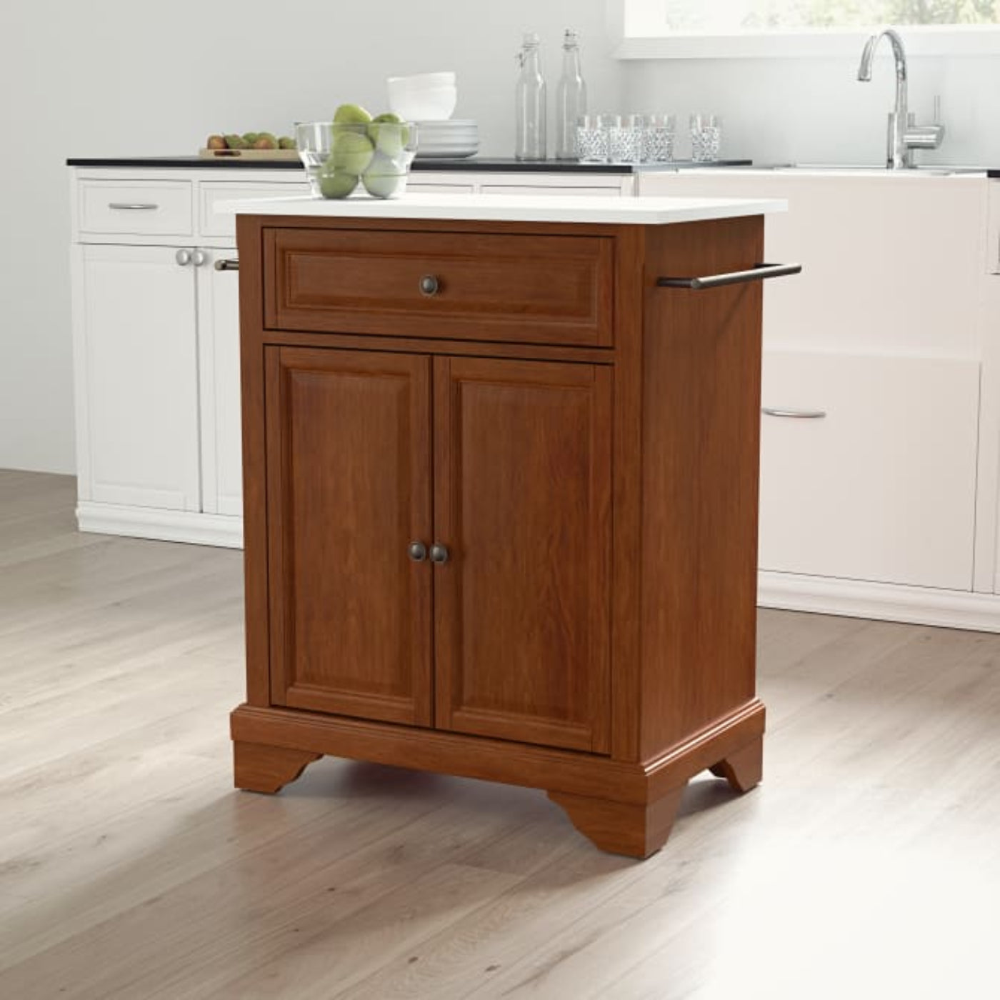 Crosley Lafayette 31 Inch Granite Top Portable Kitchen Island/Cart - KF30020B