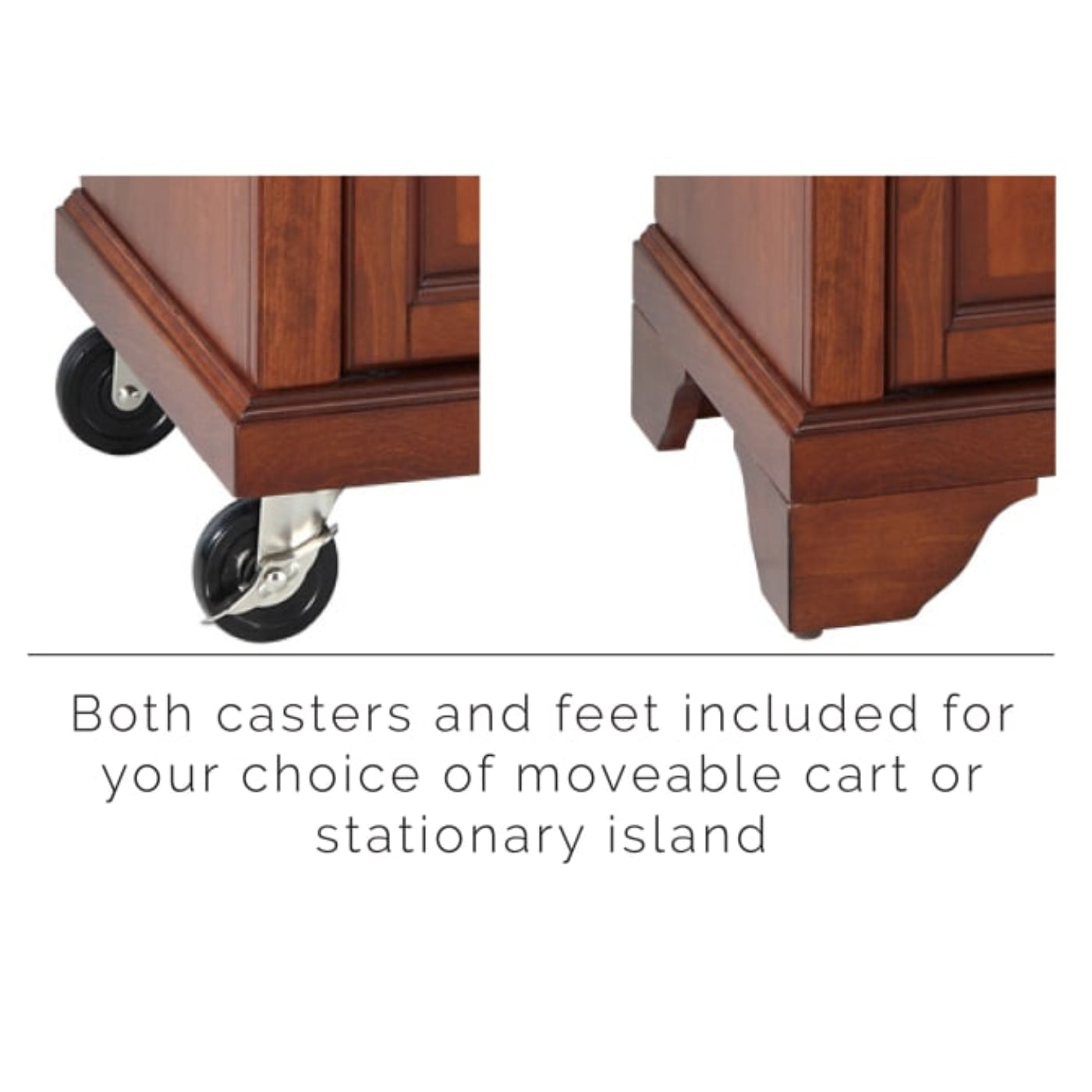 Crosley Lafayette 31 Inch Granite Top Portable Kitchen Island/Cart - KF30020B