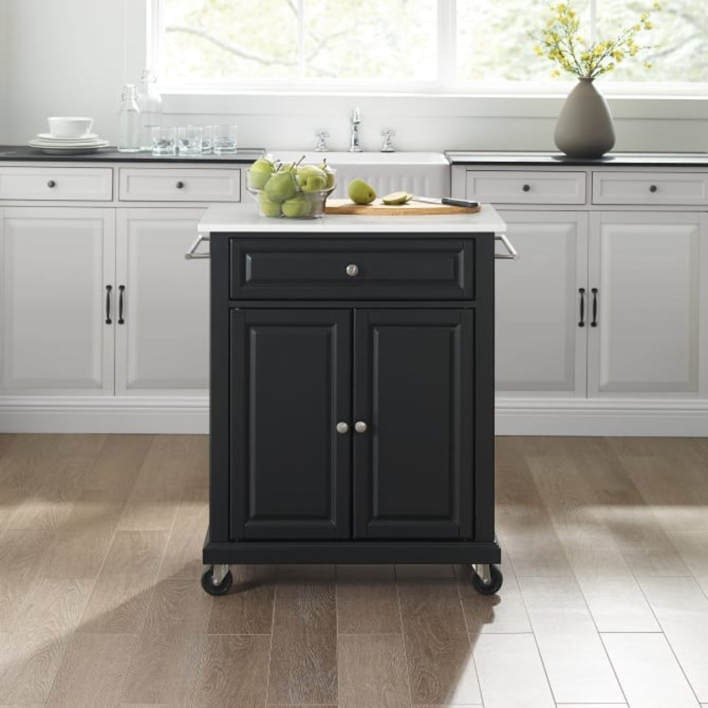 Crosley Compact 31 Inch Granite Top Kitchen Cart -  KF30020E