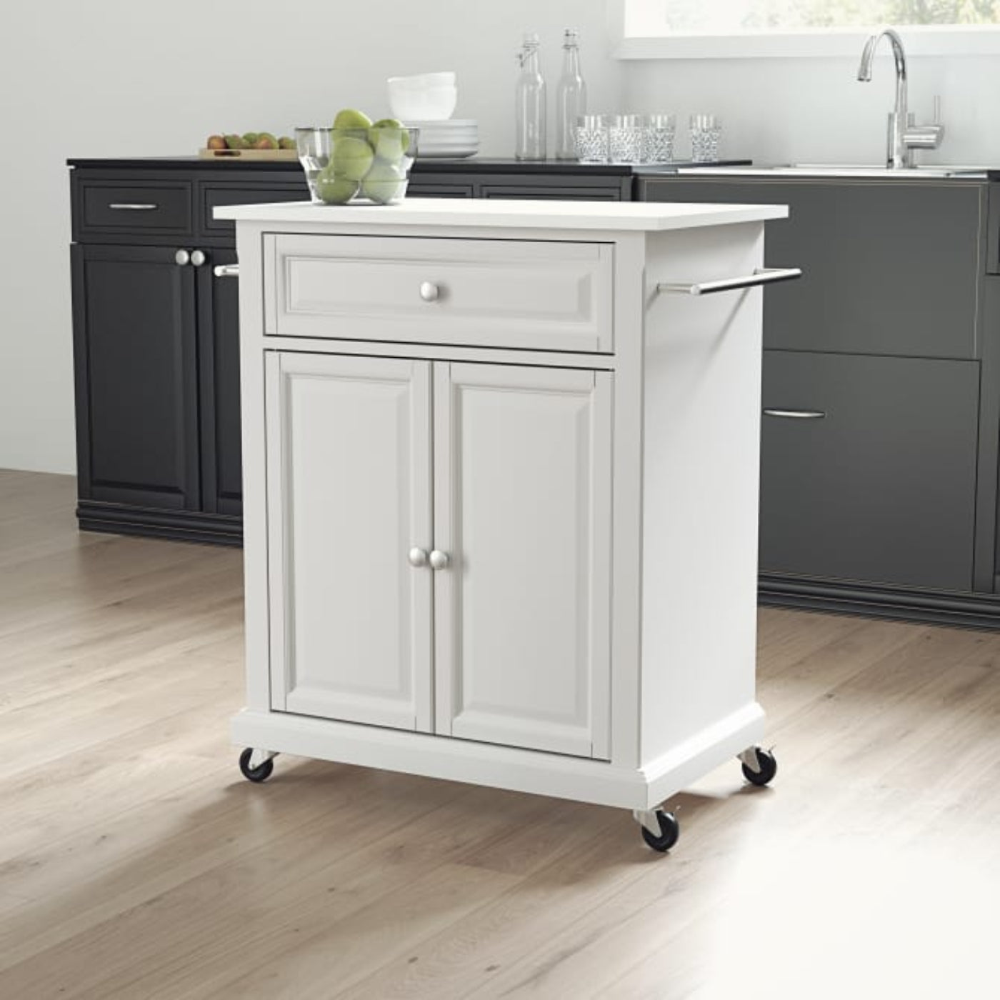 Crosley Compact 31 Inch Granite Top Kitchen Cart -  KF30020E