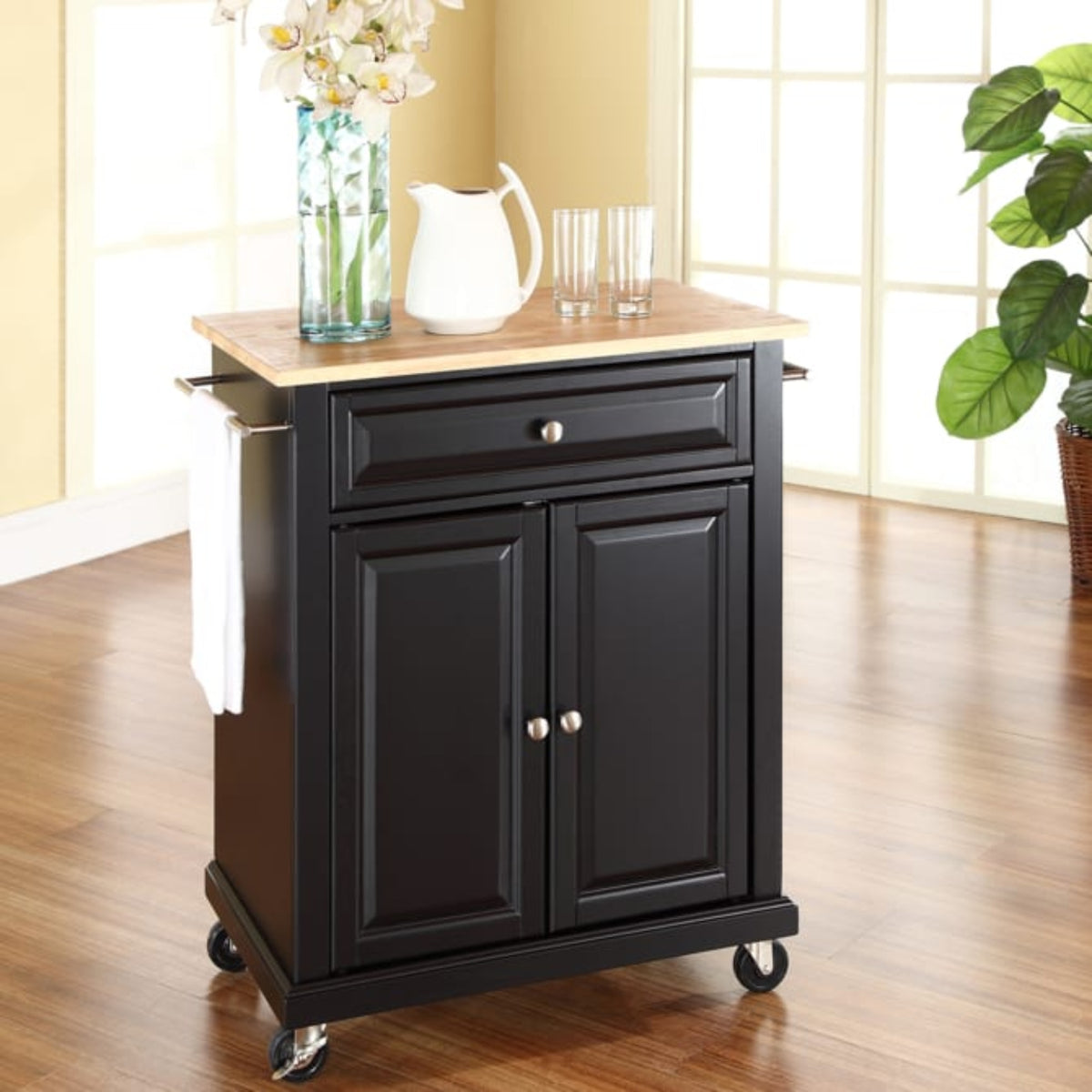 Crosley Compact  31 Inch Wood Top Kitchen Cart -  KF30021E