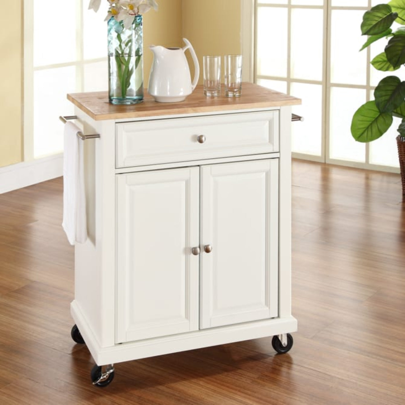 Crosley Compact  31 Inch Wood Top Kitchen Cart -  KF30021E