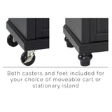 Crosley Cambridge 31 Inch Stainless Steel Top Portable Kitchen Island/Cart - KF30022D