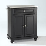 Crosley Cambridge 31 Inch Stainless Steel Top Portable Kitchen Island/Cart - KF30022D