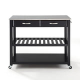 Crosley 43 Inch Stainless Steel Top Kitchen Prep Cart - KF30052