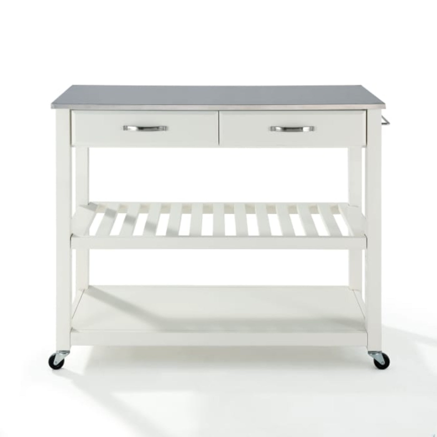 Crosley 43 Inch Stainless Steel Top Kitchen Prep Cart - KF30052