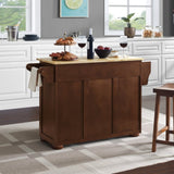 Crosley Eleanor 51.50 Inch Wood Top Kitchen Island Mahogany - KF30171A