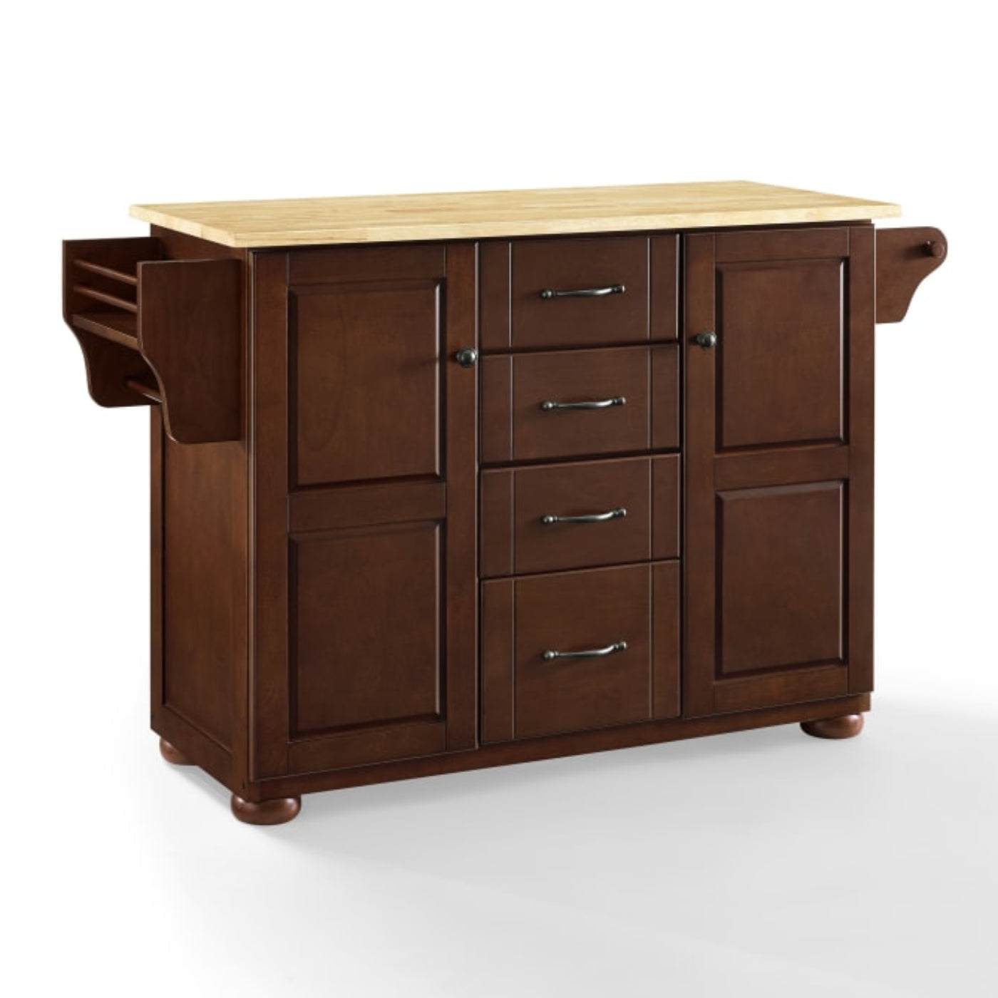 Crosley Eleanor 51.50 Inch Wood Top Kitchen Island Mahogany - KF30171A
